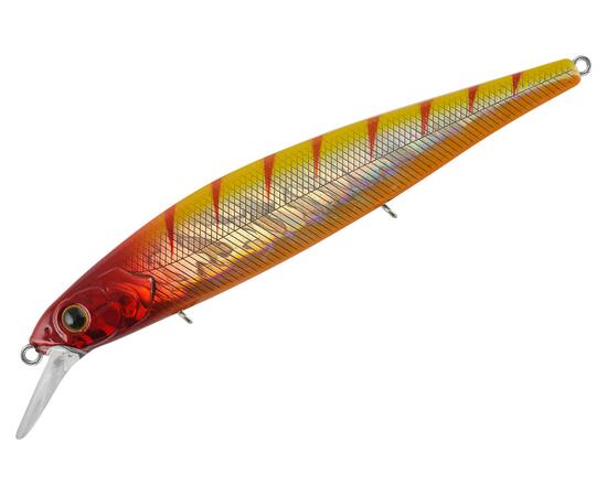 Воблер TsuYoki FLIRT 115SP K057, Цвет: K057, Вес воблера (г): 16,5, Длина воблера (мм): 115, Тип воблера: Минноу, Тип плавучести воблера: суспендер, Штрихкод: 4627152679289, Количество крючков: 3, фото 