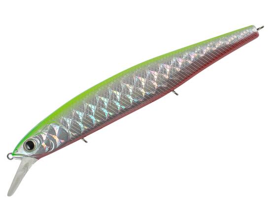 Воблер TsuYoki FLIRT 128SP LM010, Цвет: LM010, Вес воблера (г): 22,7, Длина воблера (мм): 128, Тип воблера: Минноу, Тип плавучести воблера: суспендер, Штрихкод: 4627166014823, Количество крючков: 3, фото 