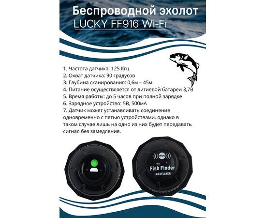 Беспроводной эхолот Lucky FF 916, фото , изображение 3