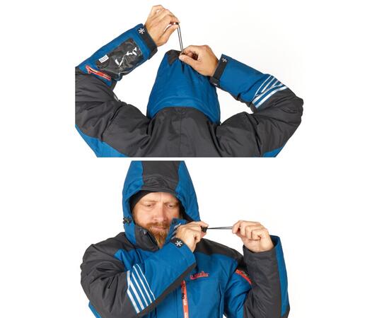 Костюм зимний Norfin Tornado PRO 04 р.XL, Размер: XL, Расцветка: синий/чёрный, фото , изображение 3