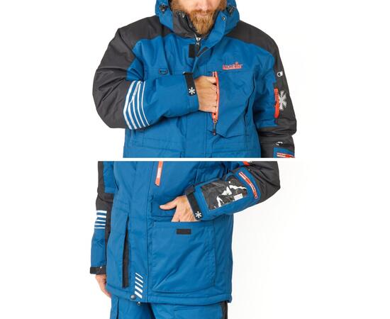 Костюм зимний Norfin Tornado PRO 03 р.L, Размер: L, Расцветка: синий/чёрный, фото , изображение 6