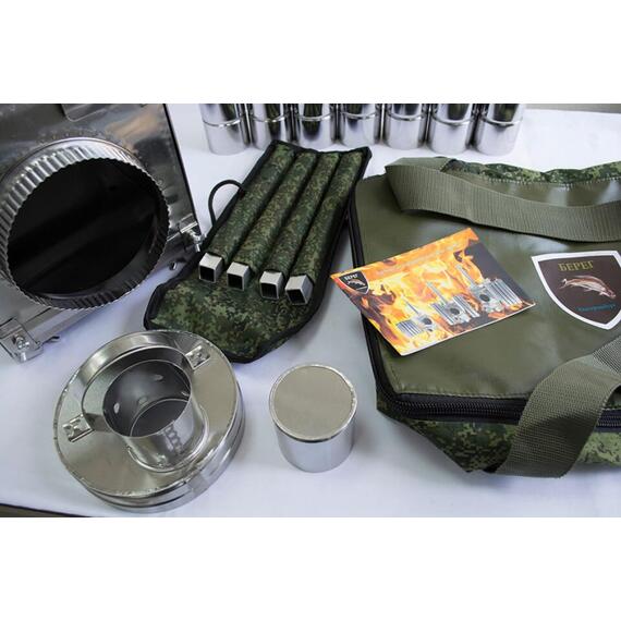 Походная печь для палатки Берег "Камин" Малая