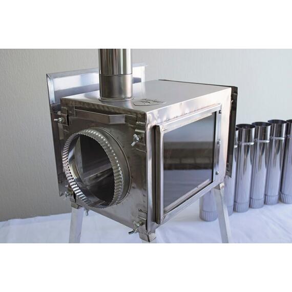 Походная печь для палатки Берег "Камин" Малая