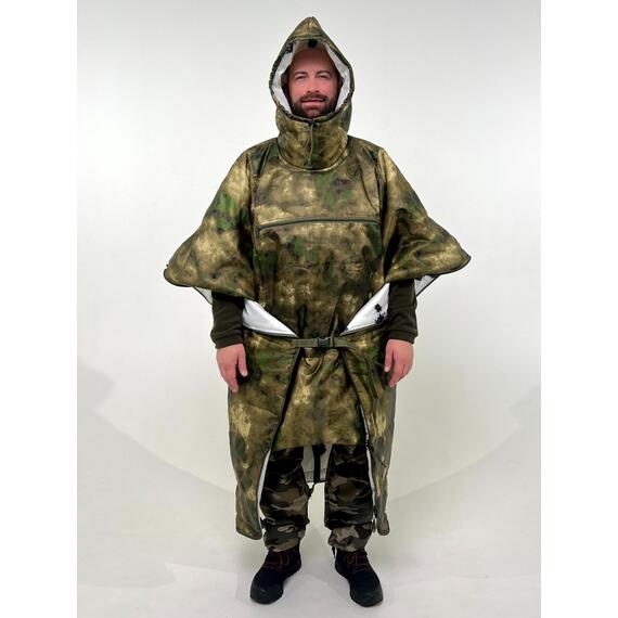 Спальный мешок Трансформер 12 мох/клякса -10 (300х145), фото , изображение 13