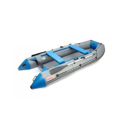 Надувная лодка Roger ЗЕФИР LT 3100 НДНД (лайт) Серый с синим, фото 