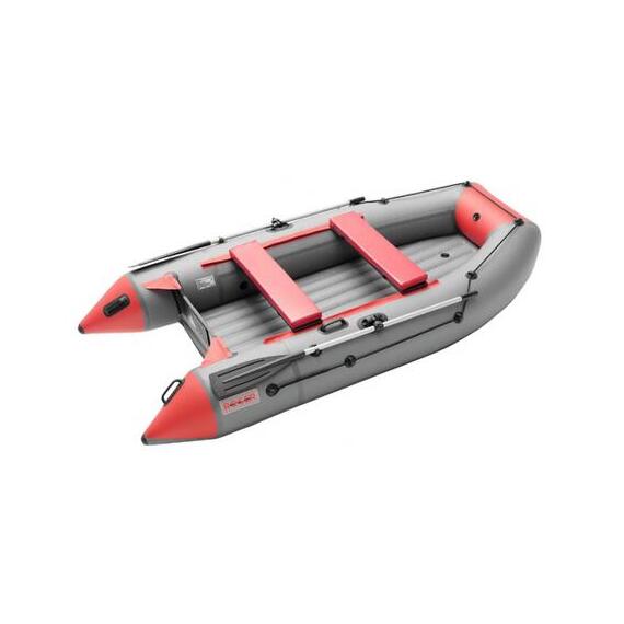 Надувная лодка Roger ТРОФЕЙ 3300 НДНД Серый с красным, фото 