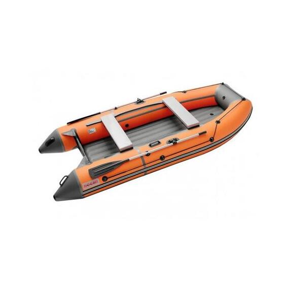 Надувная лодка Roger ЗЕФИР LT 3500 НДНД Оранжевый с тёмно-серым, фото 