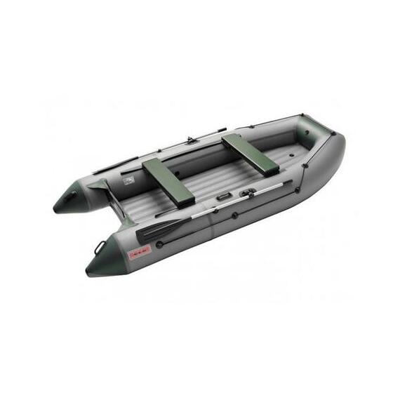 Надувная лодка Roger ЗЕФИР LT 3500 НДНД Серый с зелёным, фото 