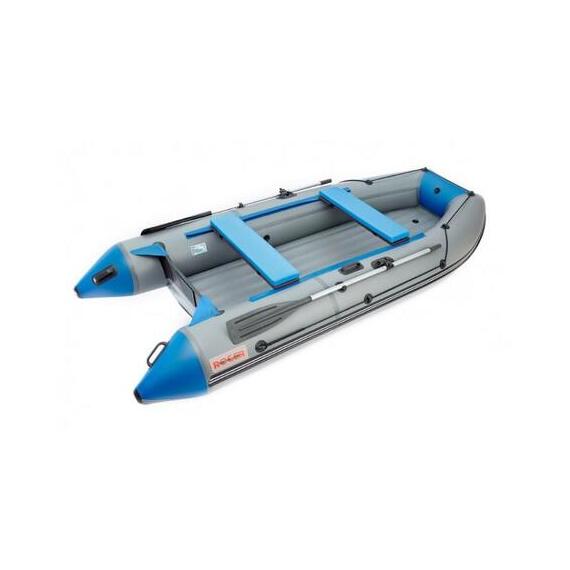 Надувная лодка Roger ЗЕФИР LT 3500 НДНД Серый с синим, фото 