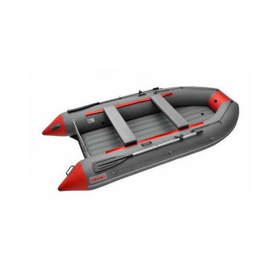 Надувная лодка Roger ЗЕФИР LT 3500 НДНД Тёмно-серый с красным, фото 