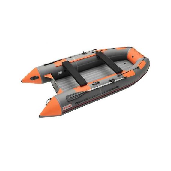 Надувная лодка Roger ЗЕФИР 3700 НДНД Тёмно-серый с оранжевым, фото 