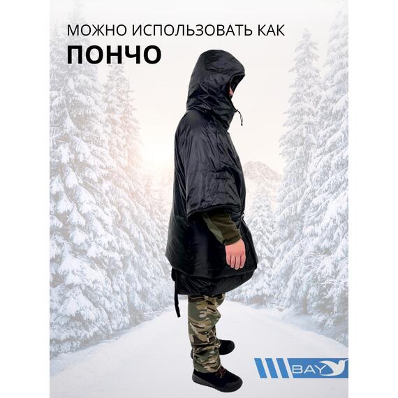 Спальный мешок Трансформер 12 черный/черный -10 (300х145), фото , изображение 5