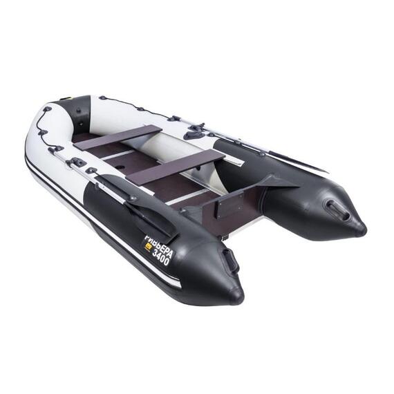 Лодка Ривьера Компакт 3200 СК Комби, Расцветка: светло-серый-черный, фото , изображение 4