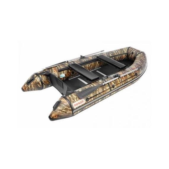 Надувная лодка Roger Hunter 3500 Киль Камуфляж Лес, фото 