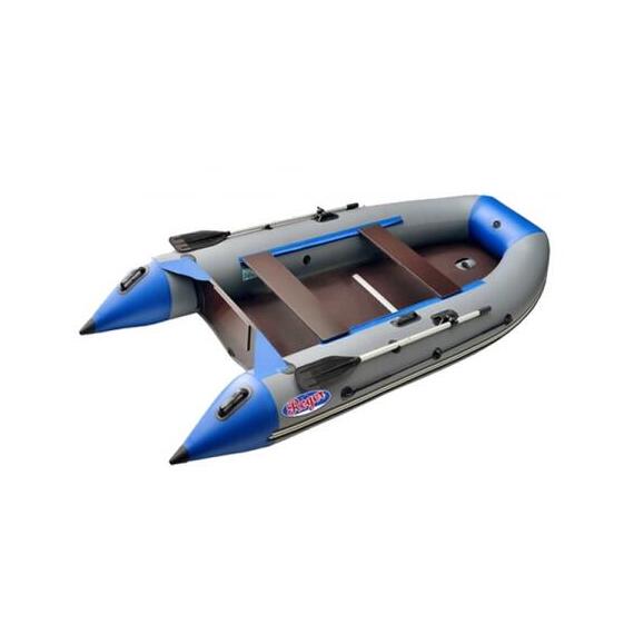 Надувная лодка Roger Hunter 3500 Киль Серый с синим, фото 