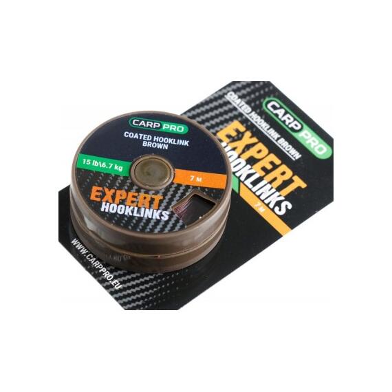 Поводковый в оболочке CARP PRO 15LB 7M коричневый, Цвет: коричневый, фото , изображение 2