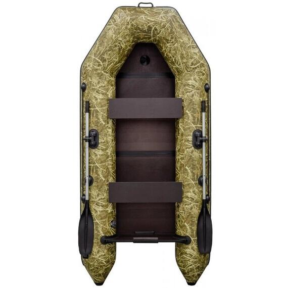 Надувная лодка Таймень NX 2850 СКК (слань-книжка киль) камуфляж, фото 
