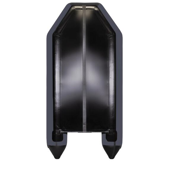 Надувная лодка Аква 2900 (слань-книжка, киль) графит/черный, фото , изображение 4