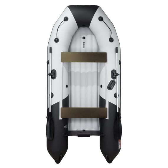 Надувная лодка Таймень NX 3200 НДНД светло серый/черный, фото 