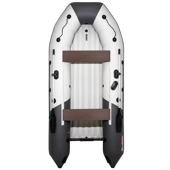 Надувная лодка Таймень NX 3600 НДНД светло-серый/графит, фото 