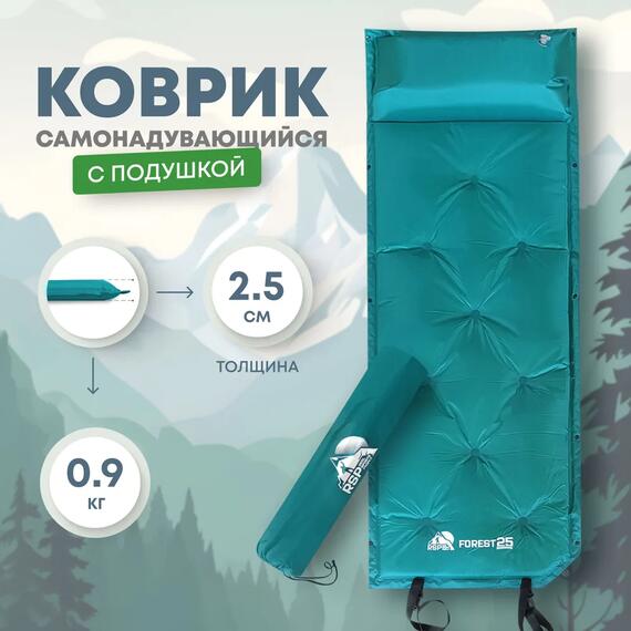 Коврик туристический RSP Forest 25, зеленый, фото 
