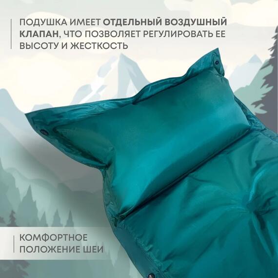 Коврик туристический RSP Forest 25, зеленый, фото , изображение 3