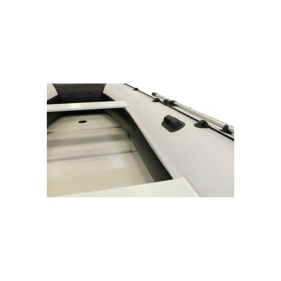 Надувная лодка Polar Bird 380E Eagle Орлан серый белый, Расцветка: черный/белый, фото , изображение 3