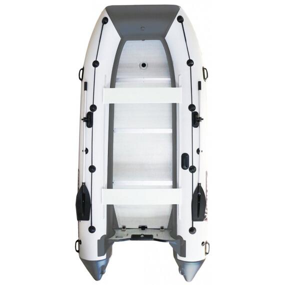Надувная лодка Polar Bird 360M NEW Merlin Кречет (стеклокомпозит) серый белый, Цвет: серый/белый, фото 