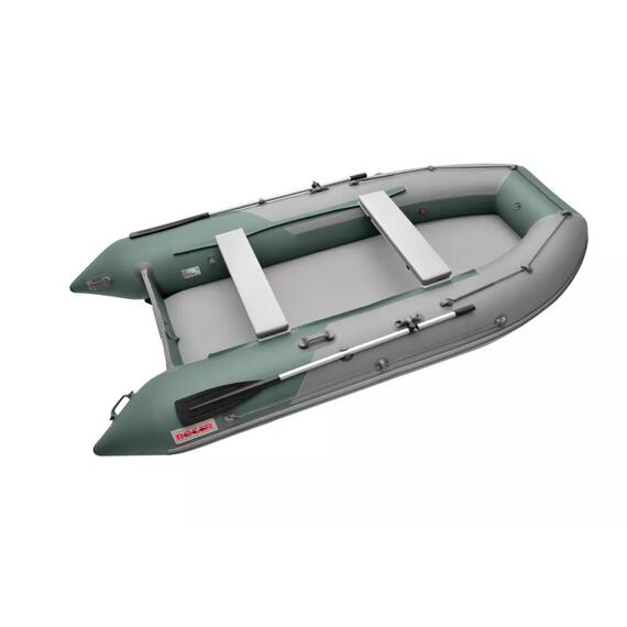 Надувная лодка Roger ЗЕФИР 3500 НДНД серый с зеленым, фото 