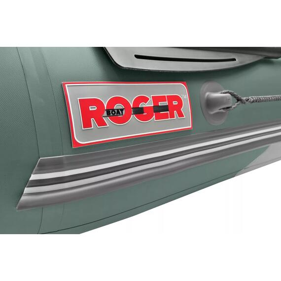 Надувная лодка Roger ЗЕФИР 3500 НДНД серый с зеленым, фото , изображение 2
