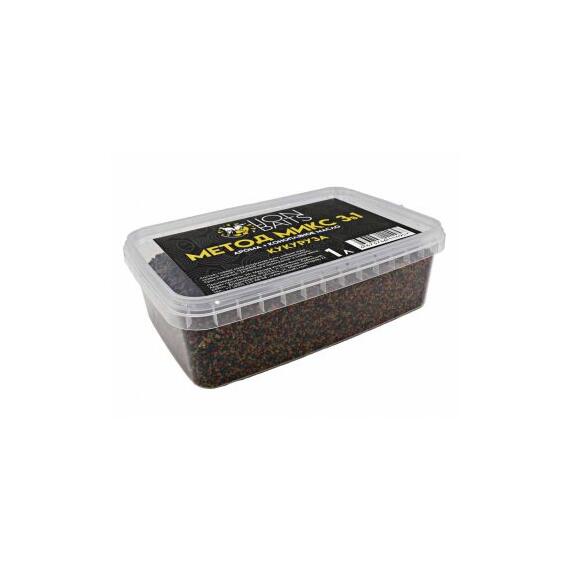 Lion baits Метод микс 3 в 1 "Кукуруза" ведро 1 литр, фото 