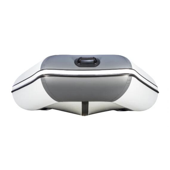 Надувная лодка Аква 2900 (слань-книжка, киль) светло-серый/графит, фото , изображение 5