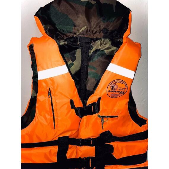 Жилет спасательный двухсторонний Poseidon Fish до 150 кг, фото , изображение 7