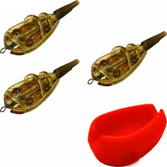 Набор кормушек Mikado Method Feeder S 3x20(g+форма), фото 