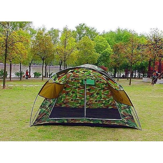 Палатка туристическая 3-х местная LANYU однослойная, фото , изображение 6