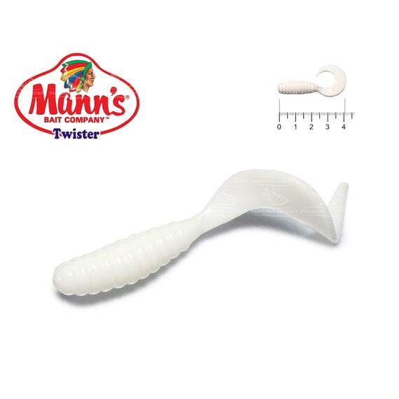 Твистер Mann's Twister M-036 уп-ка 20шт. цв. W, фото 