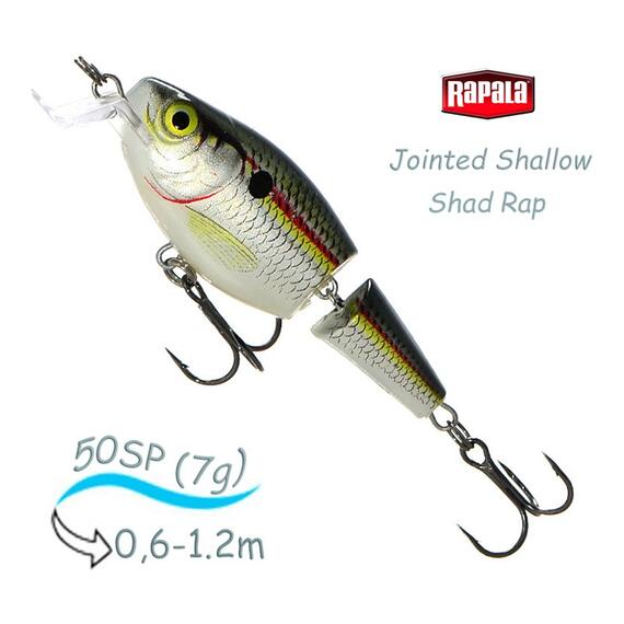 Воблер RAPALA Jointed Shallow Shad Rap 05, SD, фото 