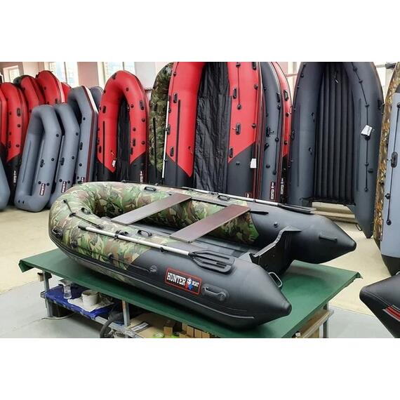 Надувная лодка Хантер 350 ПРО КМФ ХАКИ НАТО, фото , изображение 3