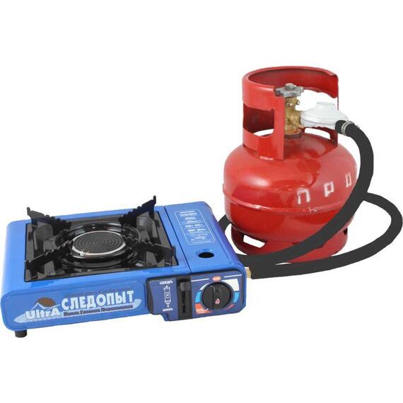 Плита наст. газовая СЛЕДОПЫТ "UltrA", керамическая (с переходником), фото , изображение 5