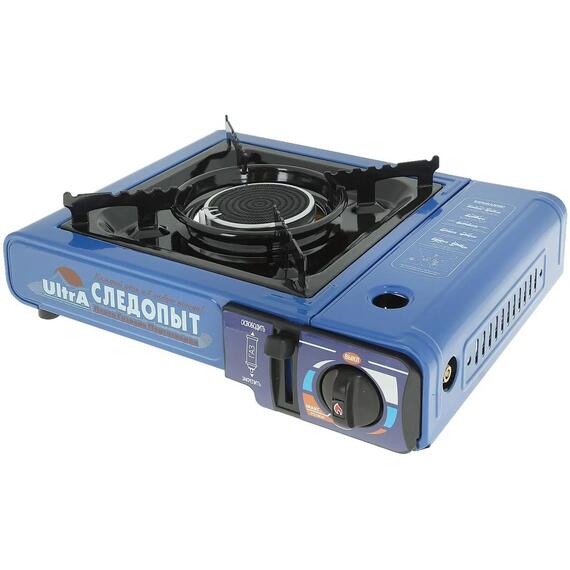 Плита наст. газовая СЛЕДОПЫТ "UltrA", керамическая (с переходником), фото 