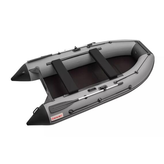 Надувная лодка Roger Hunter 3200 серый черный, фото 