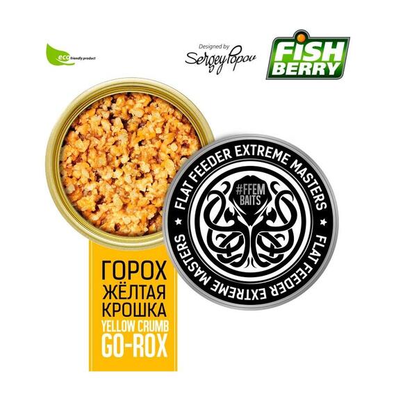 FISHBERRY Зерновая смесь Yellow Crumb Go-Rox (Гороховая крошка желтая) - 430 мл