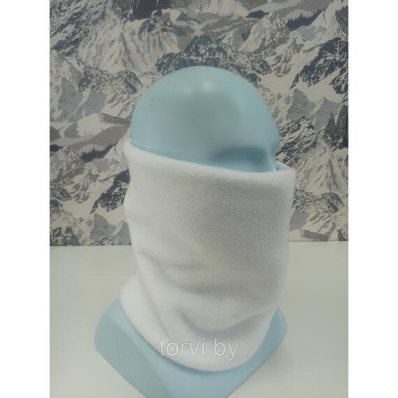 Бафф двойной флисовый, MaxWarm, белый, Цвет: белый, Размер: L/XL, Длина, см: 40, фото 