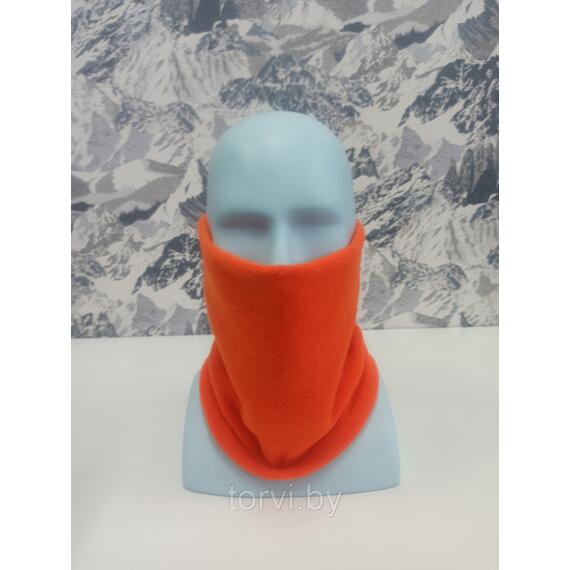 Бафф двойной флисовый, MaxWarm, оранжевый, Цвет: оранжевый, Размер: L/XL, Длина, см: 40, фото 