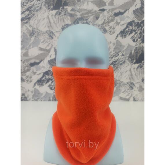 Бафф с фиксатором 1-слойный флисовый, оранжевый, Цвет: оранжевый, Размер: one size, Длина, см: 40, фото 