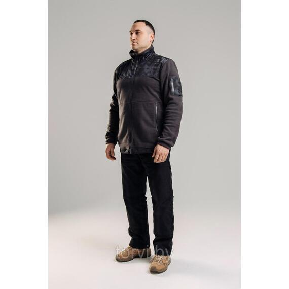 Байка DEFENDR-2 Bay из флиса с отделкой, р 4XL серый питон, Цвет: серый питон, Размер: 4XL, фото , изображение 2