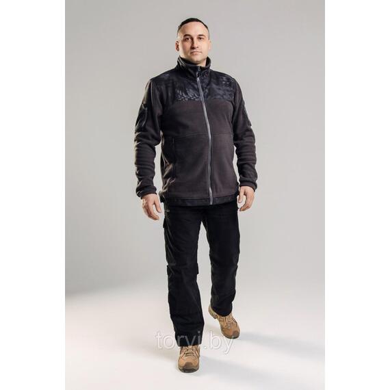 Байка DEFENDR-2 Bay из флиса с отделкой, р 4XL серый питон, Цвет: серый питон, Размер: 4XL, фото , изображение 4