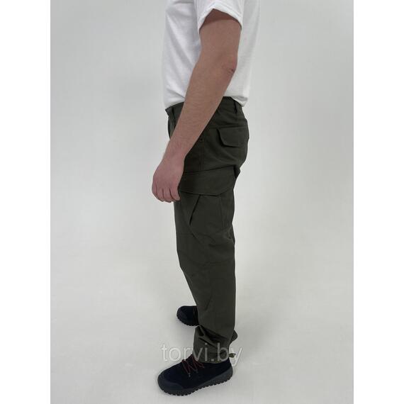Брюки карго Панда, рост 176, твил, размер 46, олива, фото , изображение 6