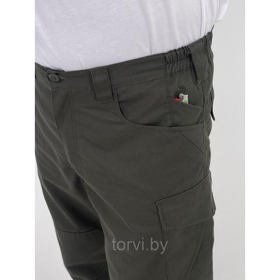 Брюки карго Панда, рост 176, твил, размер 46, олива, фото , изображение 7