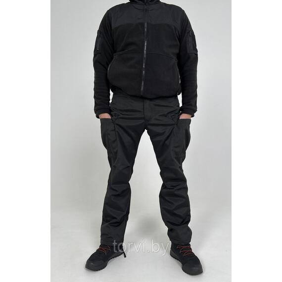 Брюки тактические BDU Premium, с флисом, размер 3XL, рост 182-188, черный, фото , изображение 3